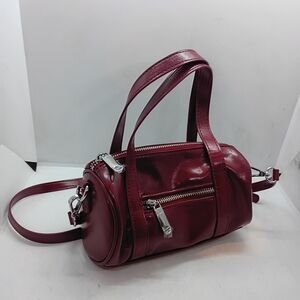Forever 21 Burgundy Mini Barrel Bag